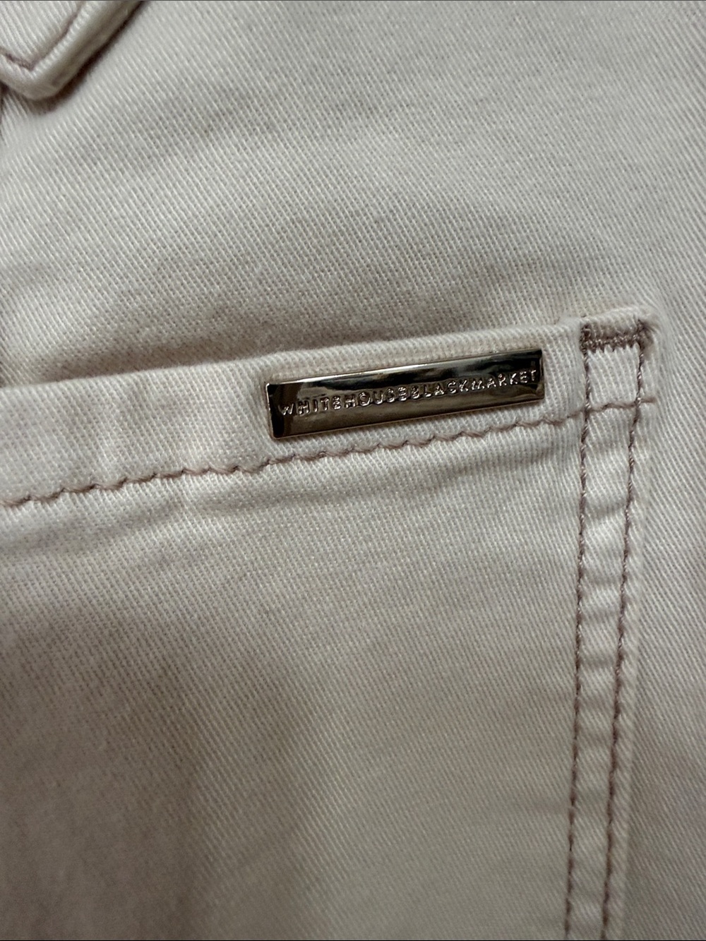 White House Black Market NWT Belted Snap Up Front Utility Boot Skirt in Oat 4 - Picture 6 of 6